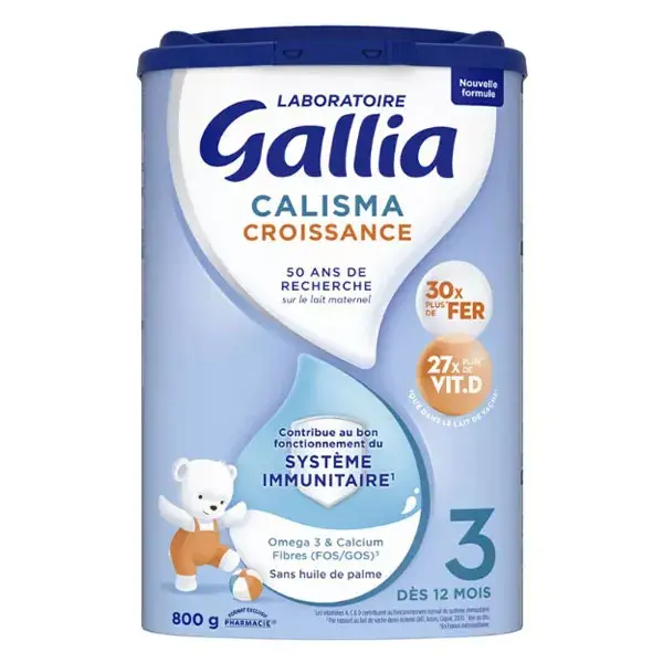 Leite de crescimento Gallia Calisma 3ª Etapa 830g