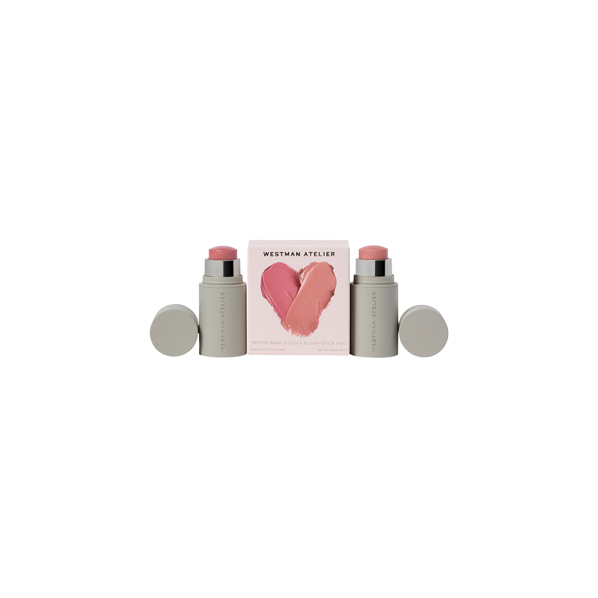 Petite Baby Cheeks Blush Stick Duo Petal & Chouchette