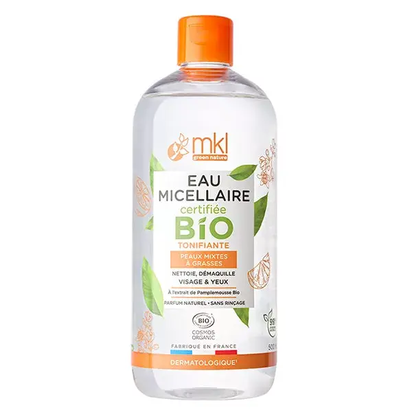 Água Micelar Tonificante Orgânica MKL Green Nature 500ml