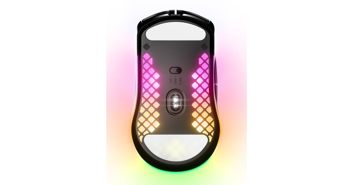 SteelSeriesAerox 3 Wireless - Onyx gaming muis  (Zwart, 18.000 dpi, RGB leds)