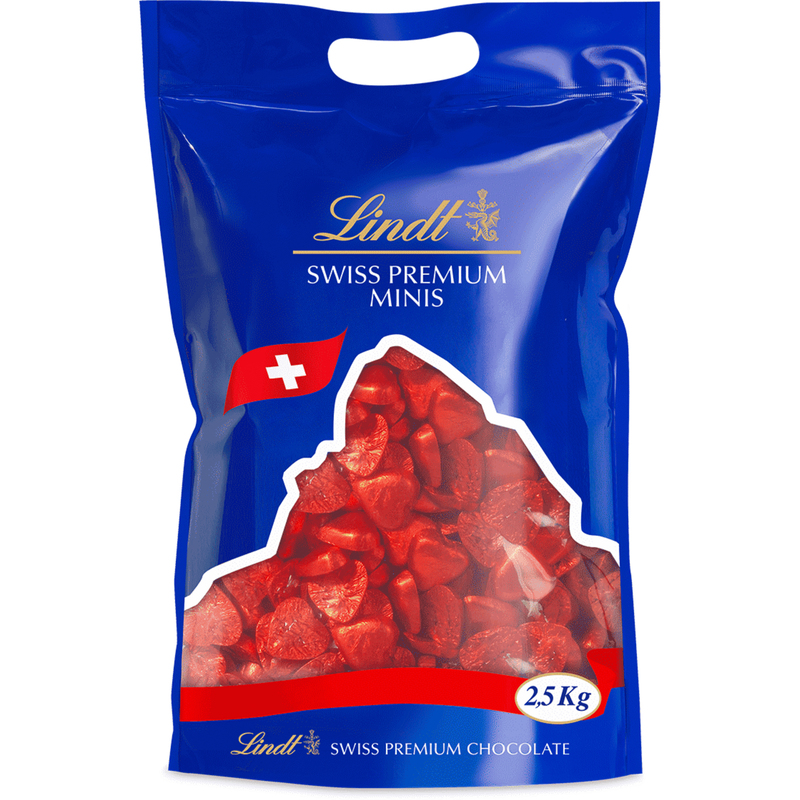 Lindt Herzen Milch, rot, 2500 g