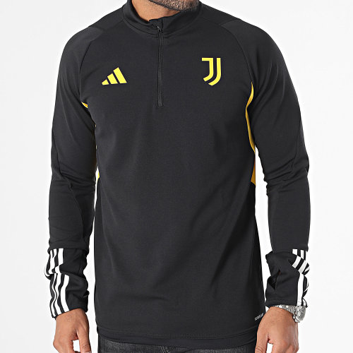 Maillot Manches Longues A Bandes Juventus HZ5052 Noir