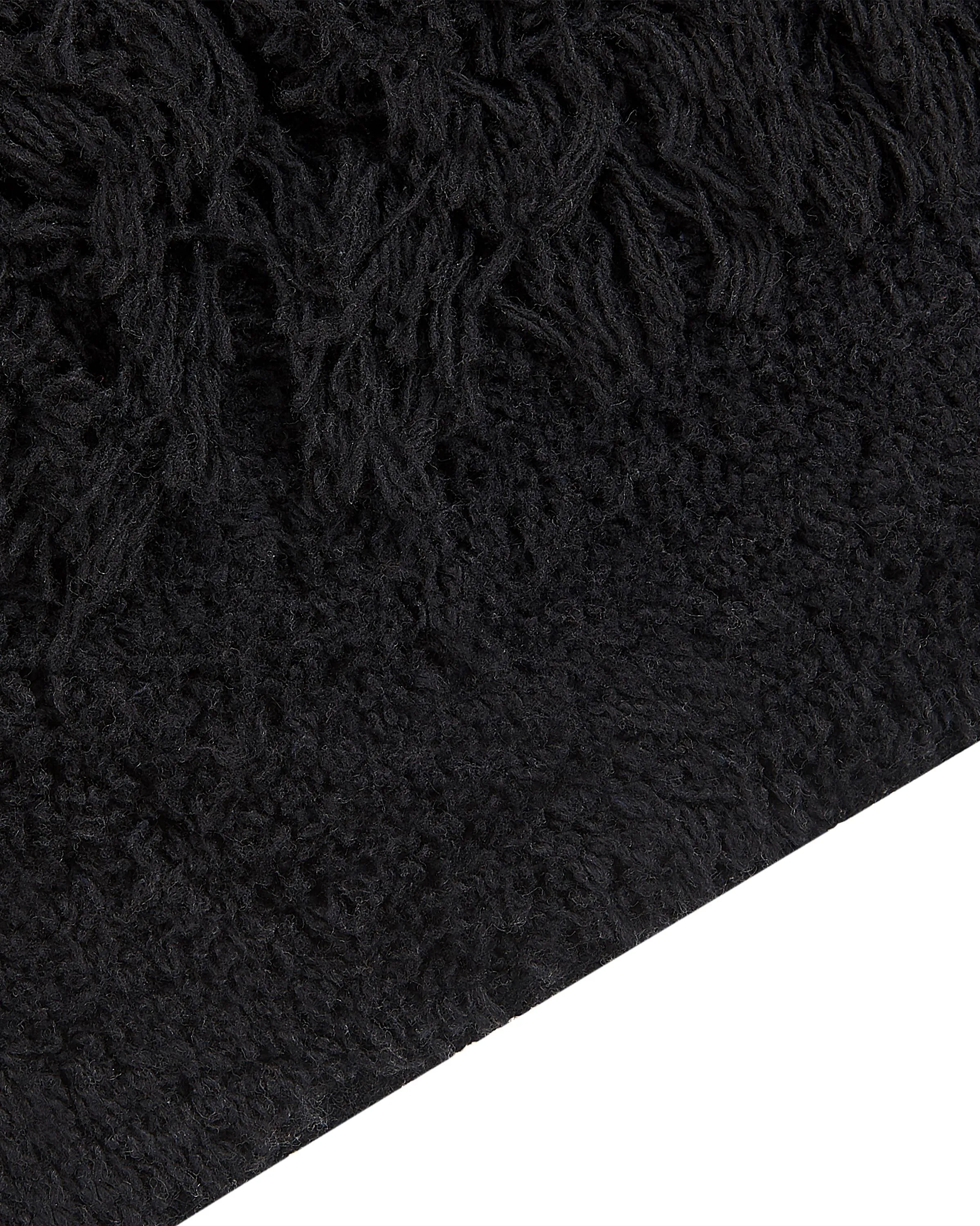 Vloerkleed BITLIS Zwart 140 x 200 cm Katoen
