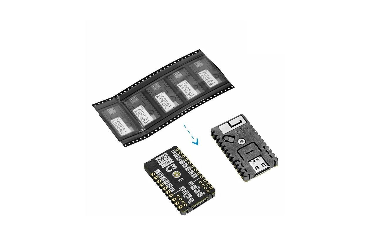 Entwicklerboard M5Stamp C3 Mate , 5 StückUltra kompaktes Entwicklerboard mit RISC-V Prozessor