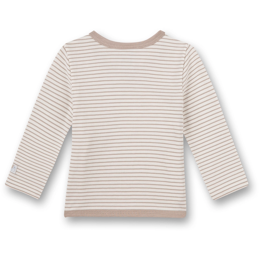 Sanetta Pyjama Shirt beige gestreift