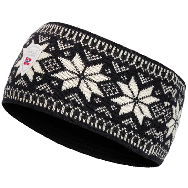 Bandeau ski DALE OF NORWAY GARMISCH HEADBAND BLACK/OFF WHITE/DARK CHARCOAL