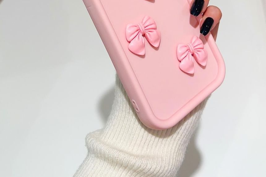 Tondephiry - Bow telefoonhoesje - iPhone 16 Pro Max / 16 Pro / 16 Plus / 16 / 15 Pro Max / 15 Pro / 15 Plus / 15 / 14 Pro Max / 14 Pro / 14 Plus / 14 / 13 Pro Max / 13 Pro / 13