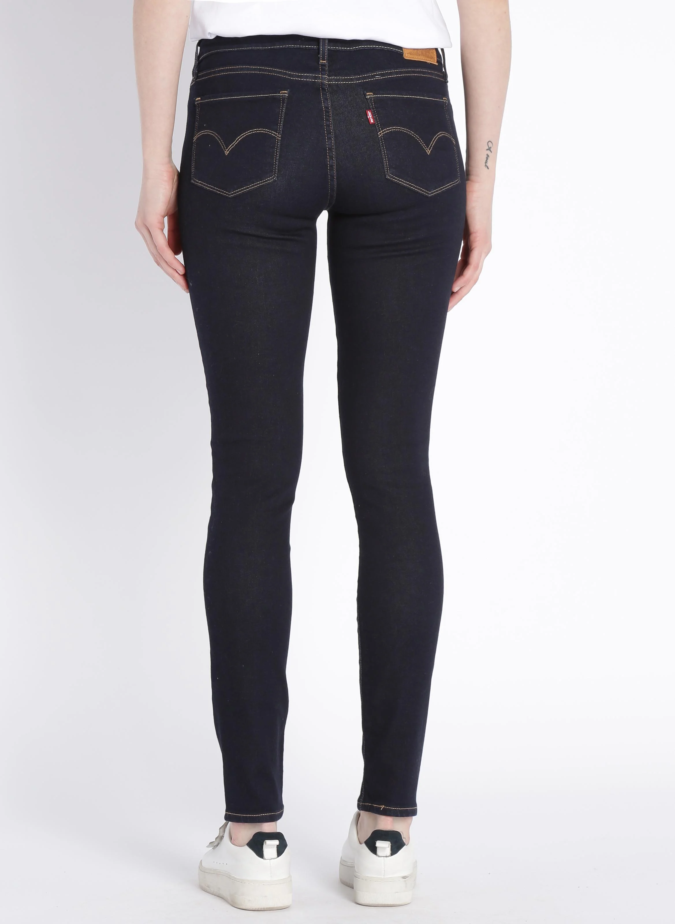 711 SKINNY - Jean skinny taille mi-haute en coton mélangé | Jean brut