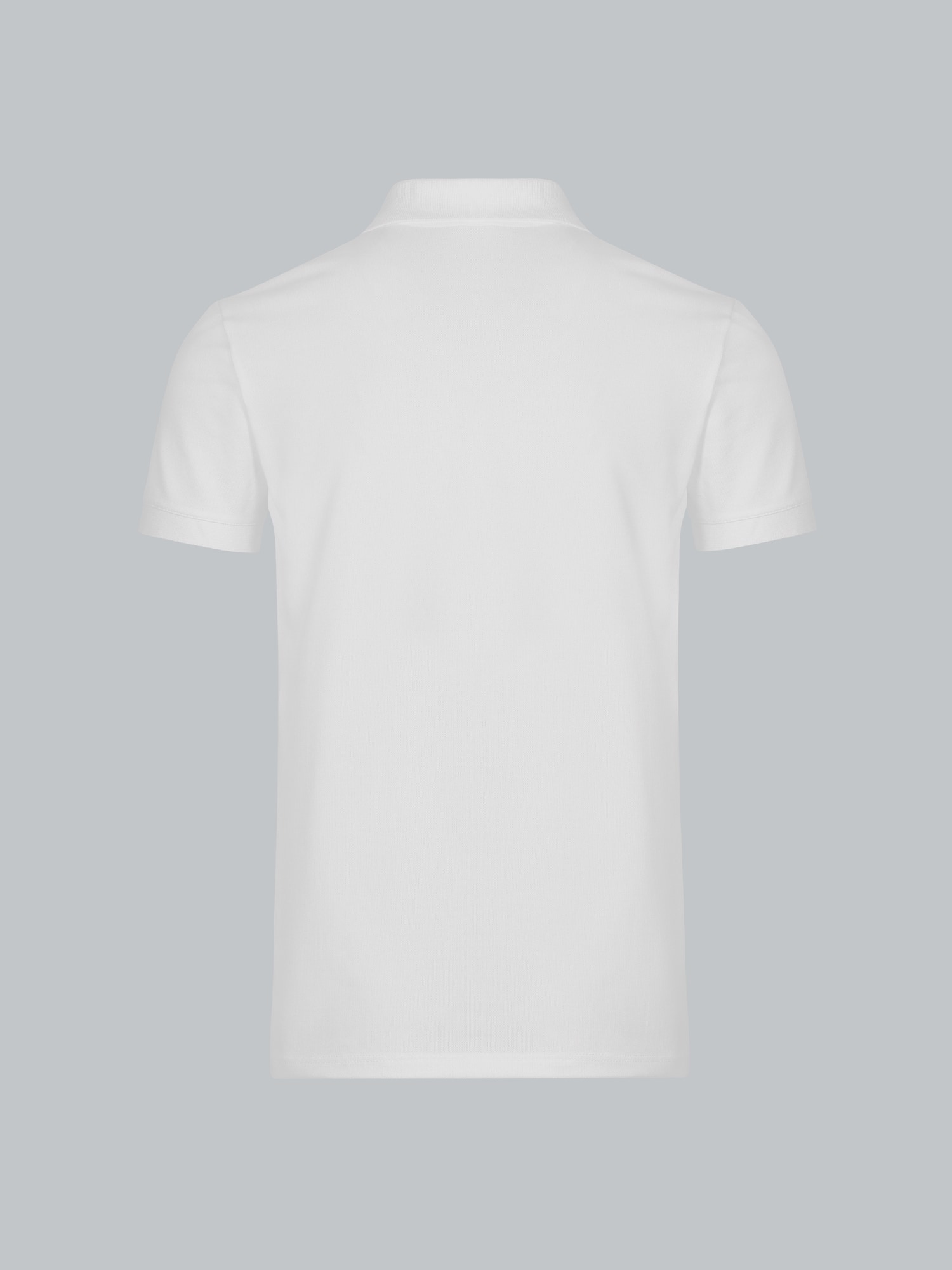 Poloshirt aus elast. Piqué Weiss