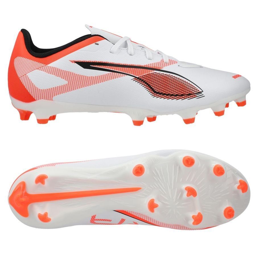 PUMA Ultra 5 Play FG/AG Unlimited - Blanc/Noir/Glowing Red