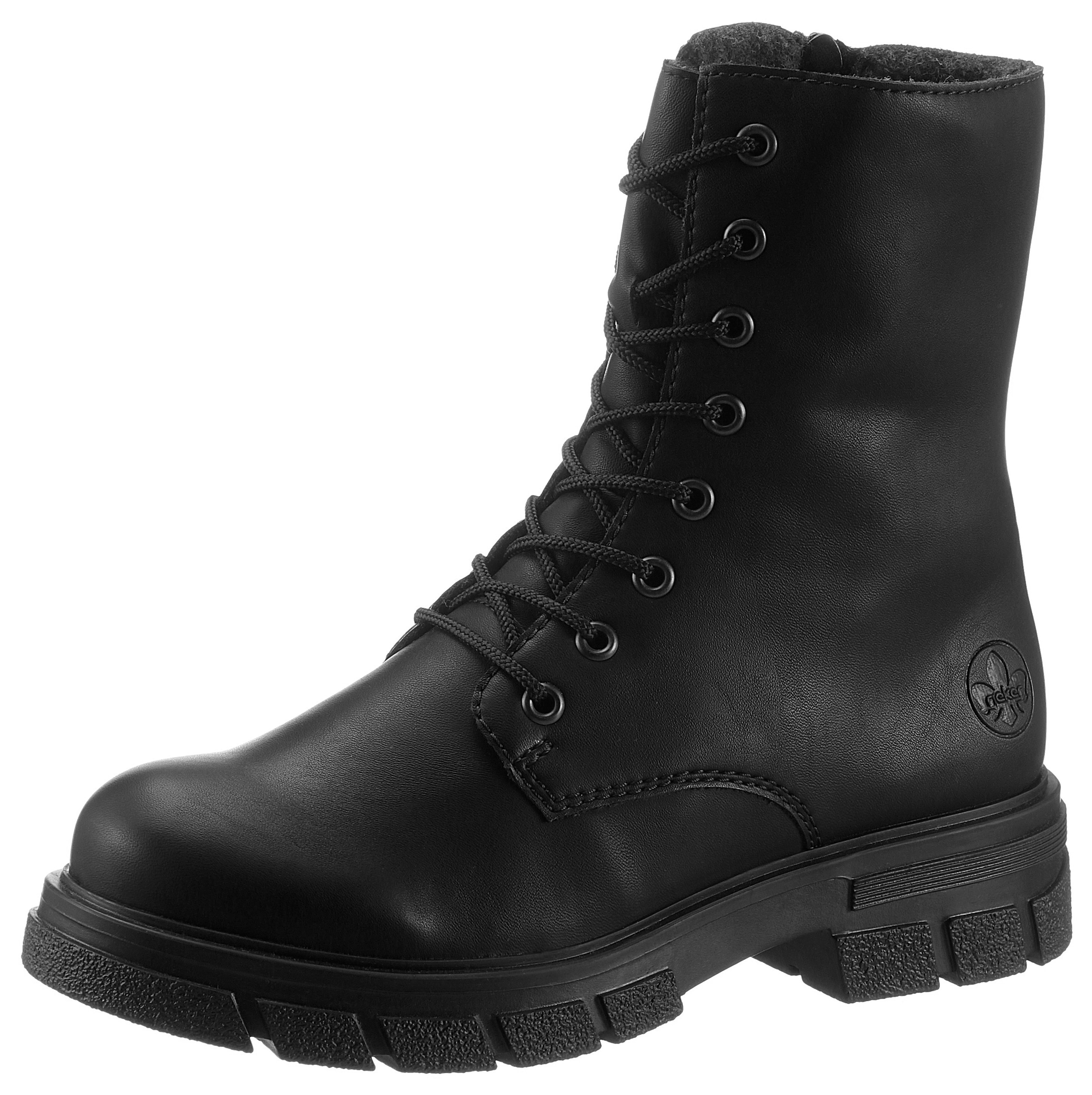 Rieker Schnürboots  mit kräftiger Profilsohle