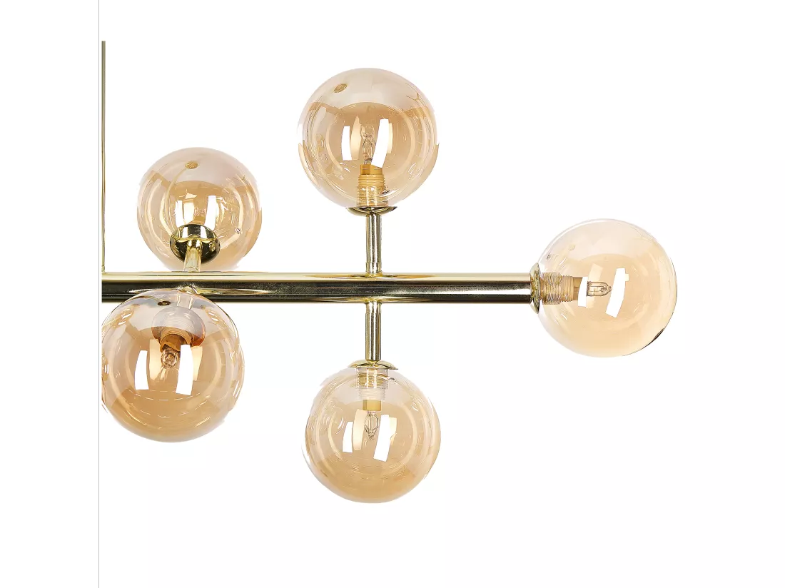 Lampe suspension RAMIS Métal Doré
