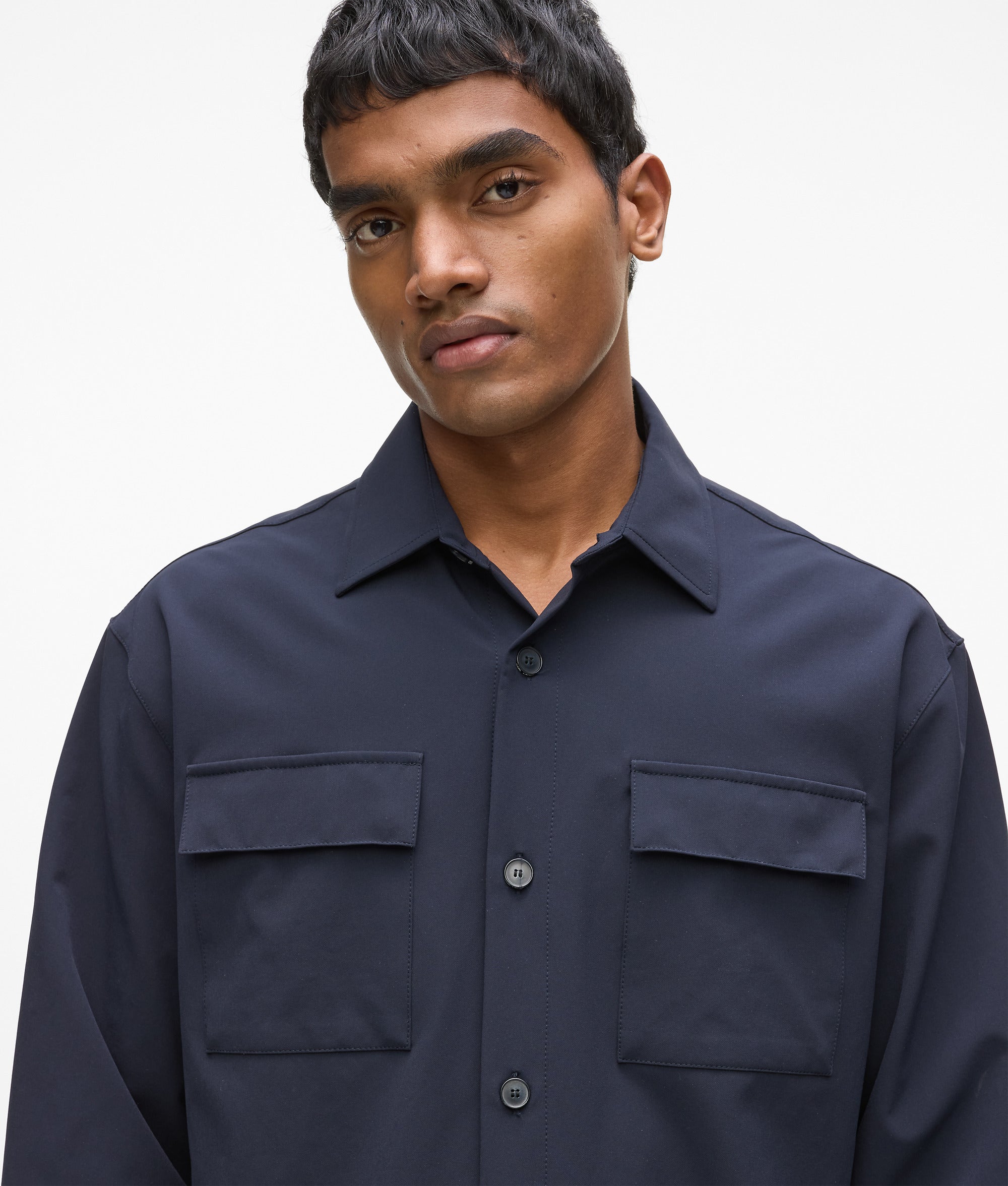 Shirt met opgestikte zakken