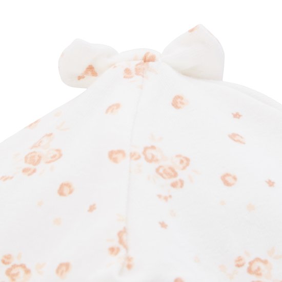 Petit Cocon Bonnet   Imprimé Roses        de               P'tit bisou