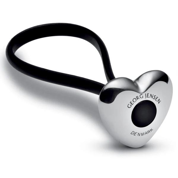 Georg Jensen  Nøglering med hjertevedhæng