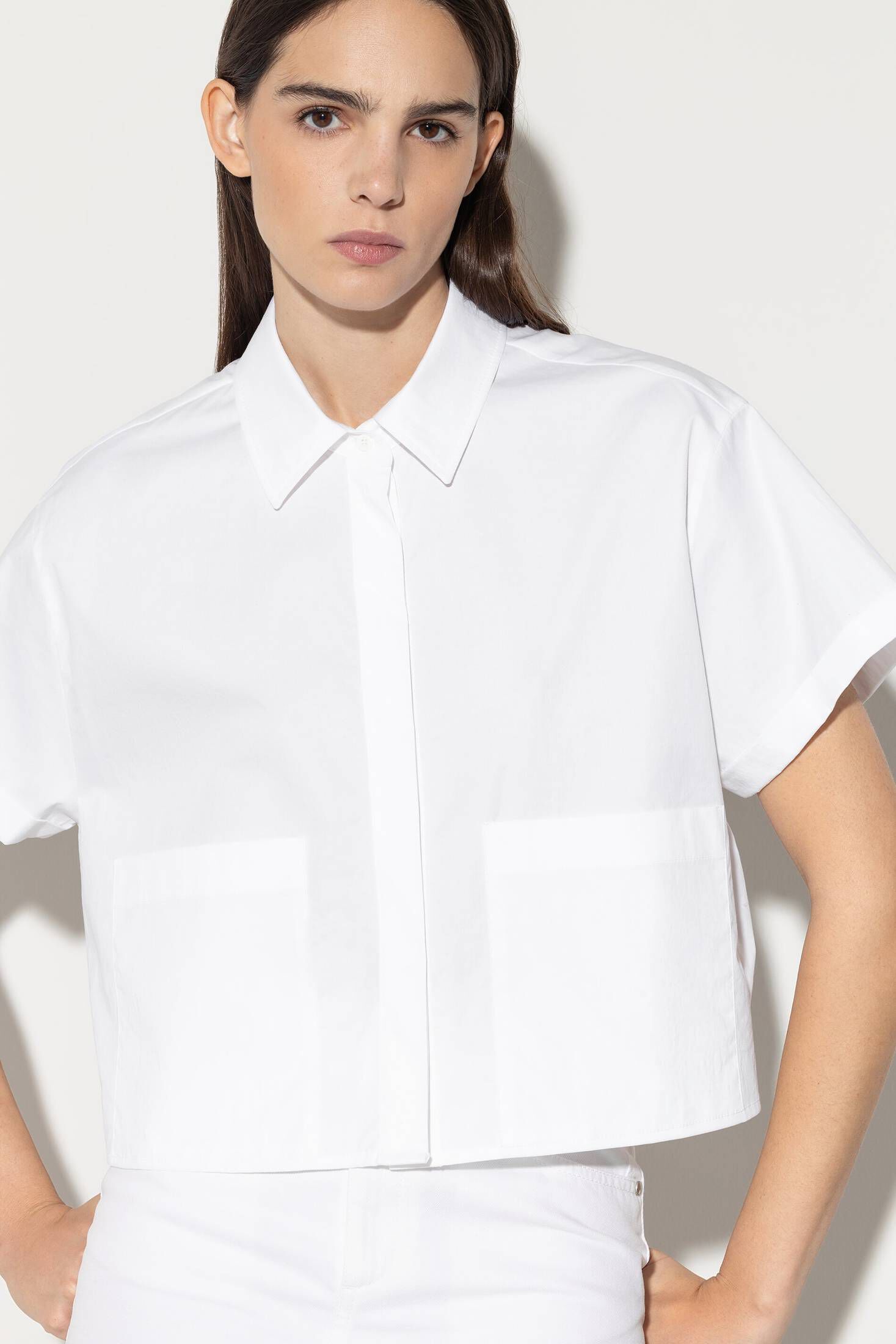 Luisa Cerano| Damen Bluse Kurzarm