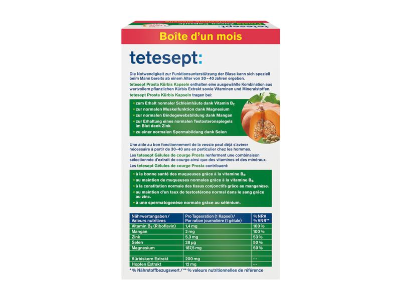 tetesept Prosta Kürbis 32 Kapseln Kürbis Kapseln
