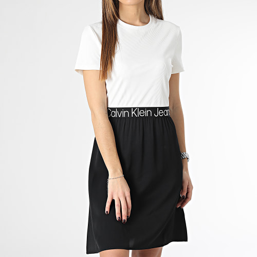 Robe Femme 0759 Blanc Noir