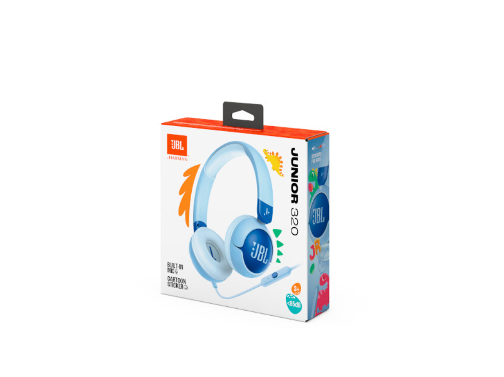 AUSCULTADORES COM FIO JBL JR320 AZUL
