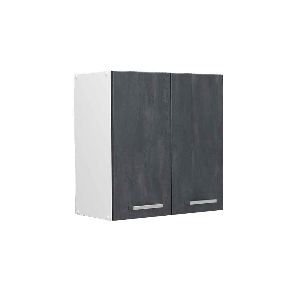 Vicco Hängeschrank R-Line Schwarz Beton Weiß 60 cm