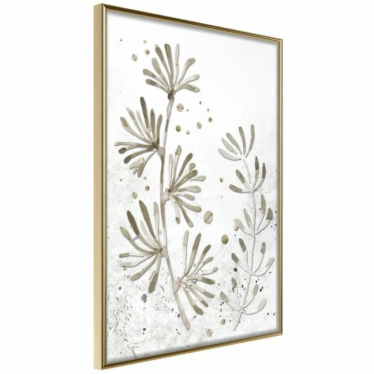 Paris Prix Affiche Dried Plants - Or