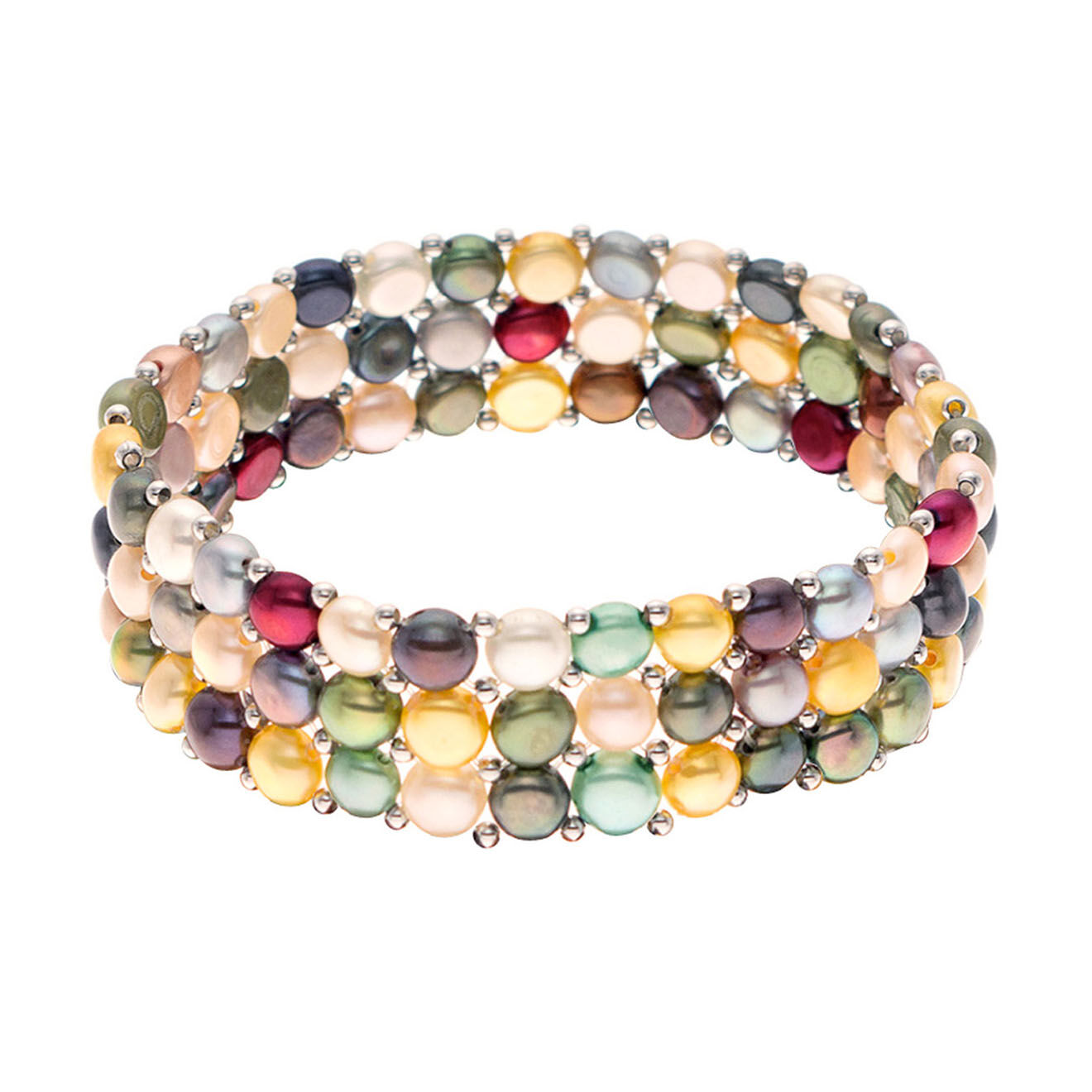 Pearl Addict Bracelet Perles d'Eau Douce multicolores
