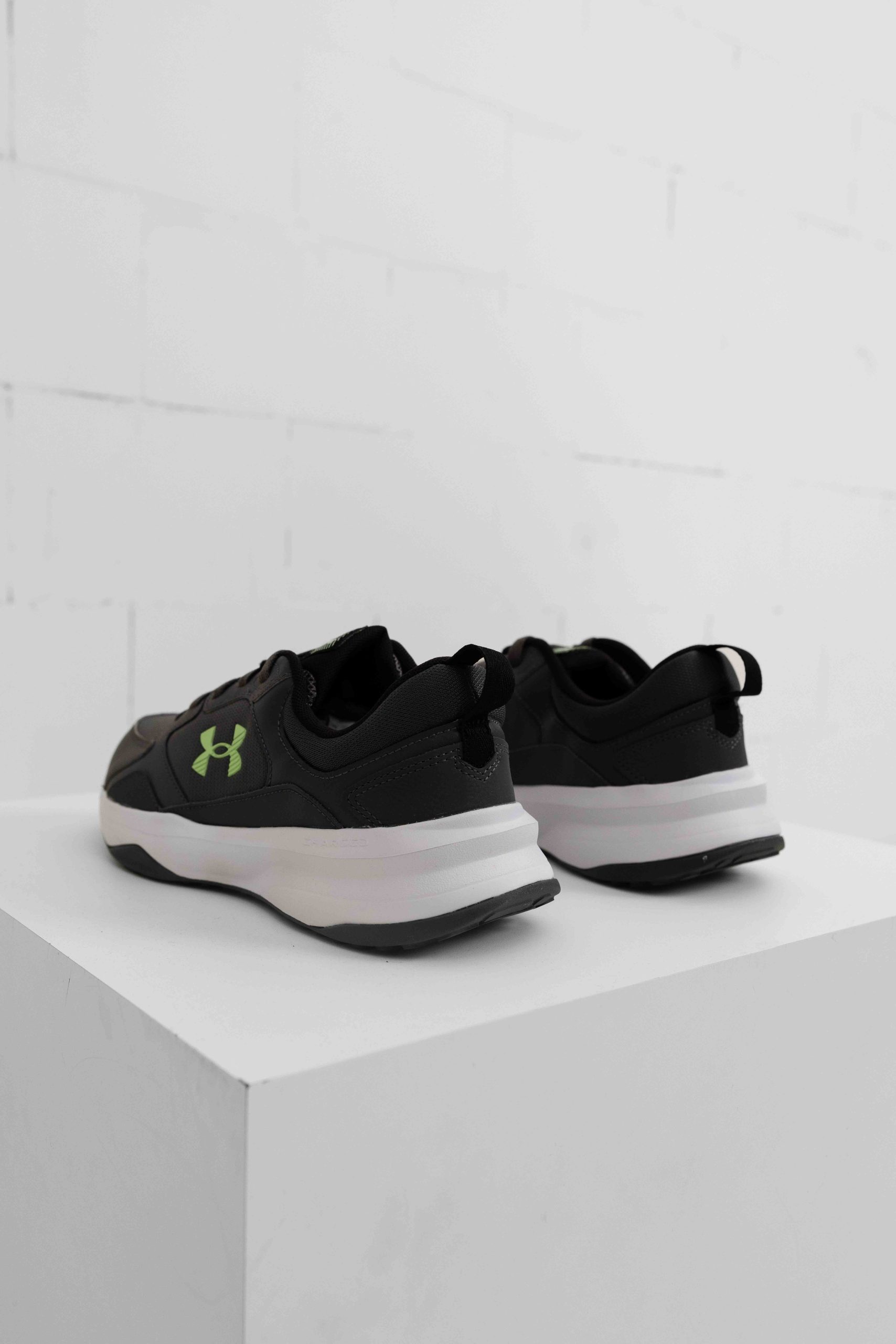 Under Armour Charged Edge Sneakers Heren Donkergrijs/Lichtgroen