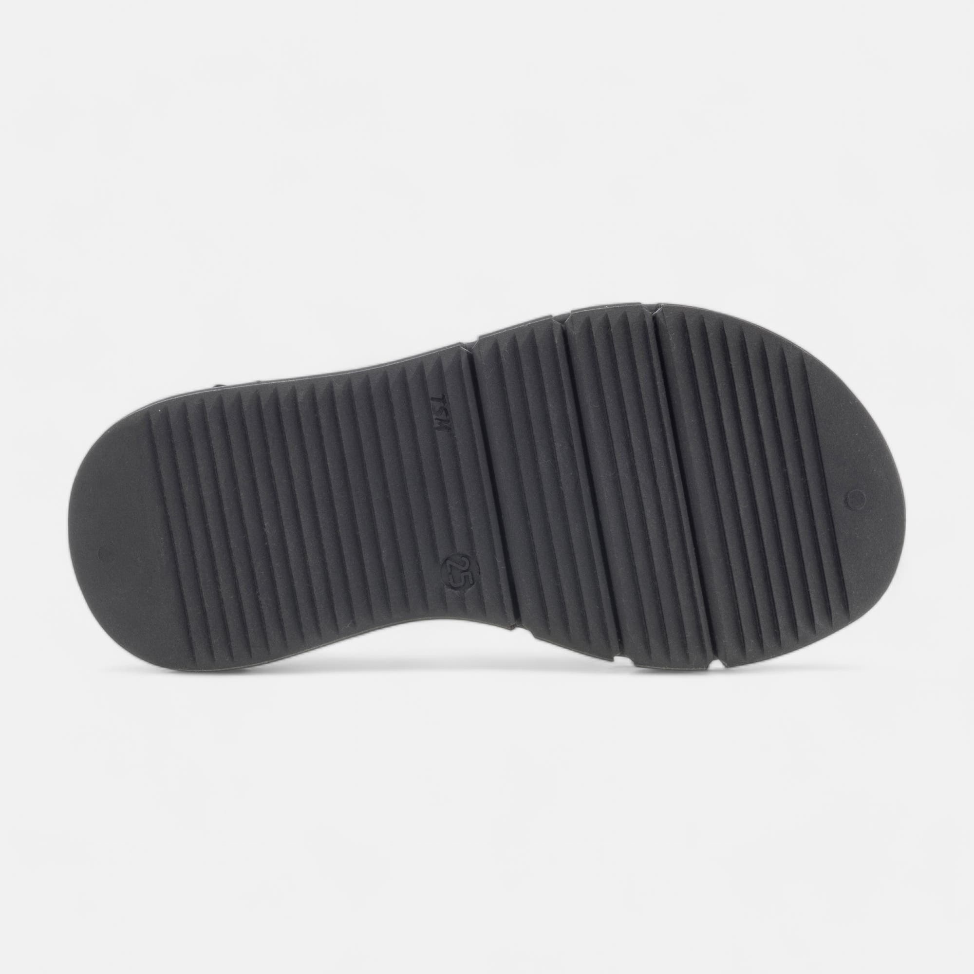 Sandales Fille en cuir noir