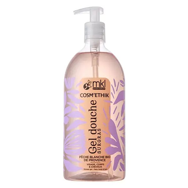 Gel de Banho Orgânico MKL Green Nature com Pêssego Branco da Provença Cosm'ethik 1L