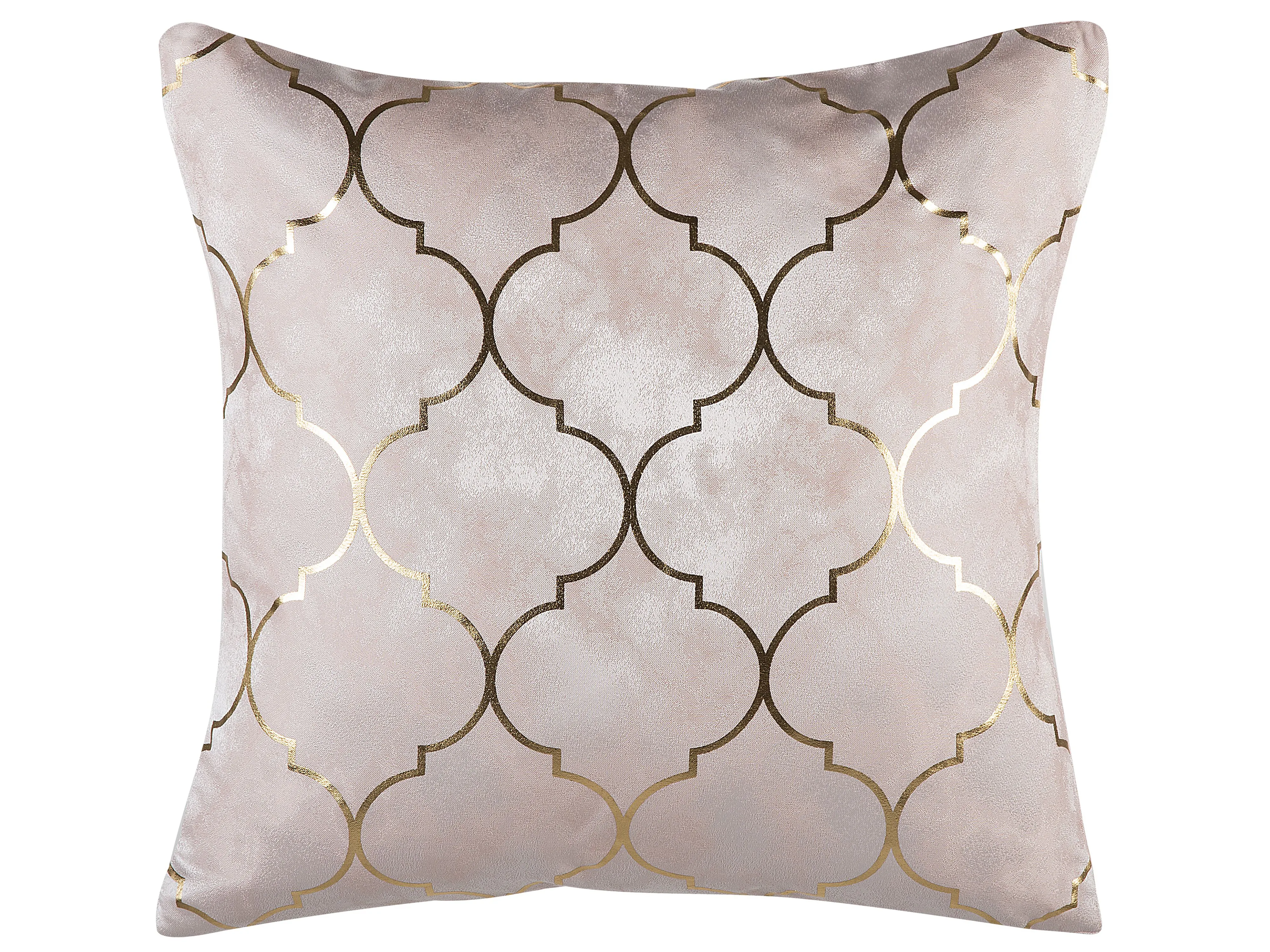 Set van 2 sierkussens ALYSSUM 45 x 45 cm Roze trellis-patroon