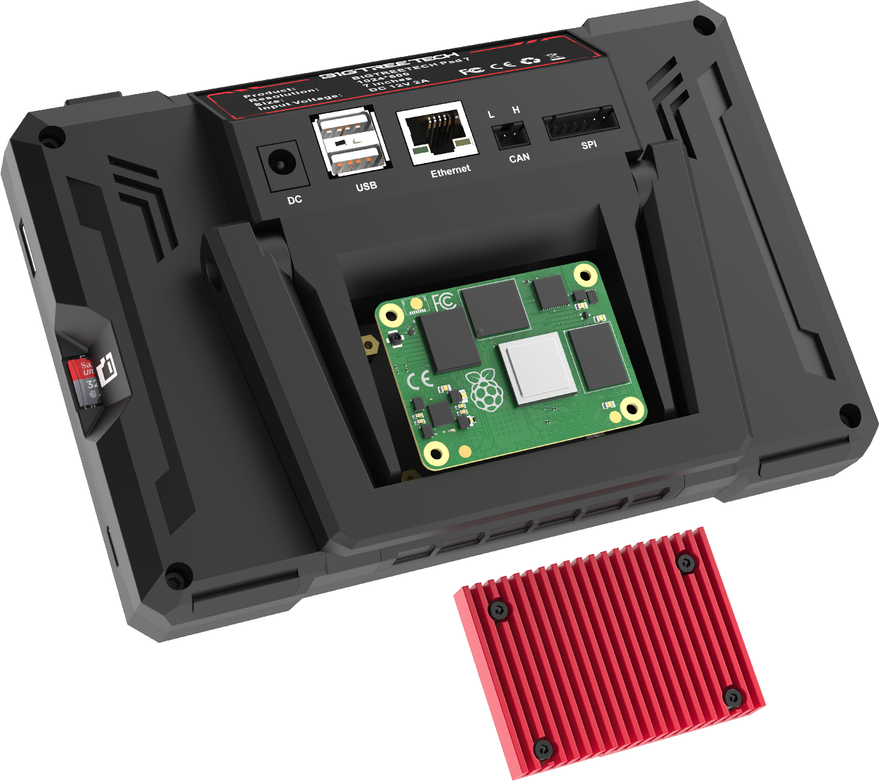 BIGTREETECH  Pad 7, 1 Stk    Kapazitiver 7 Zoll-IPS-Touchscreen mit Touch-Feedback