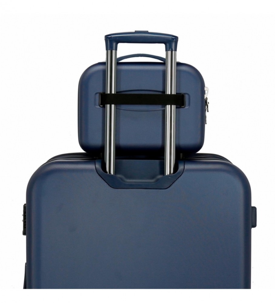 Nécessaire Movom Riga ABS, adaptável, azul marinho - 29x21x15cm -
