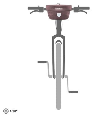Sacoche de Guidon Ortlieb Ultimate Six Urban 5L Rose Ash