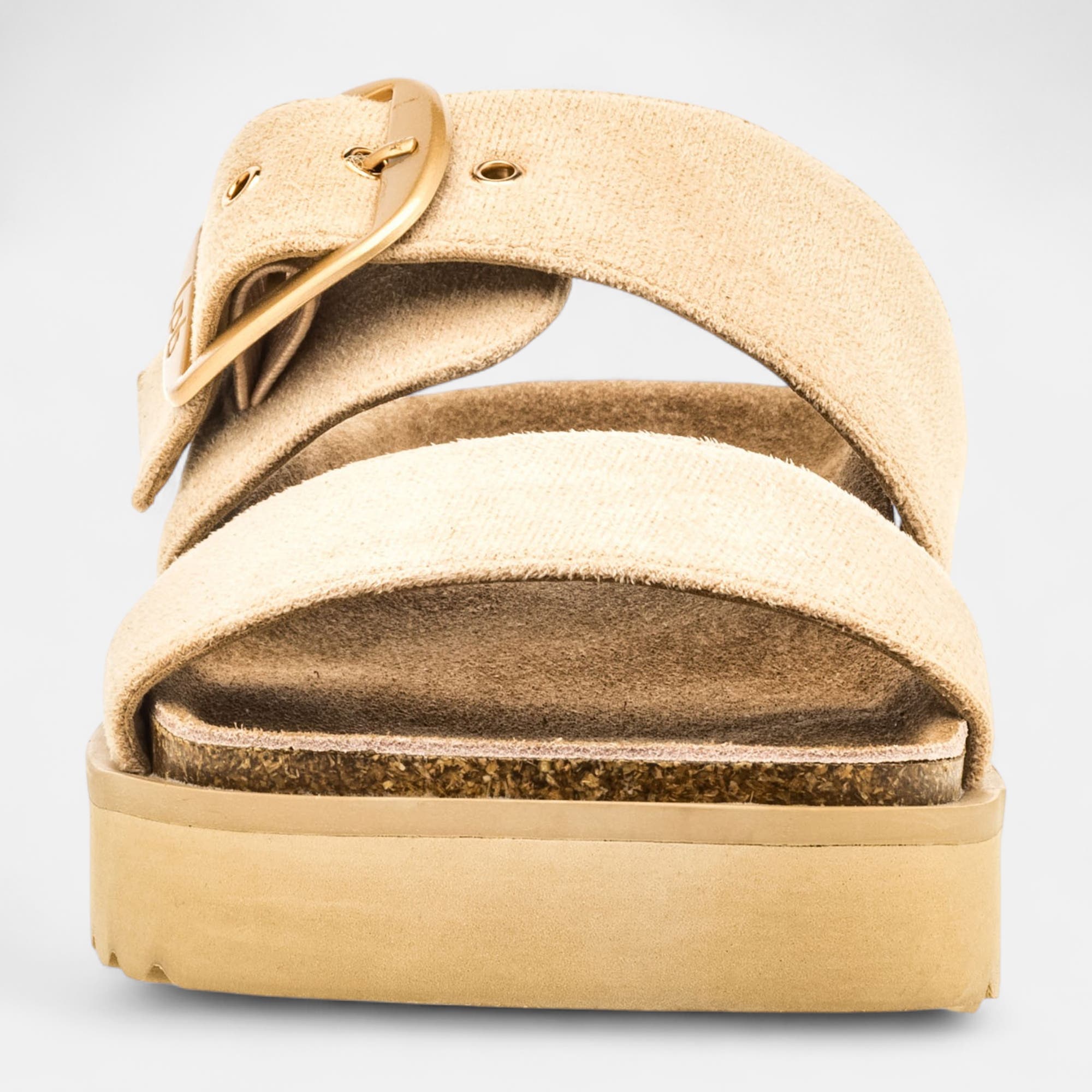 Mules semelle liège Femme beige