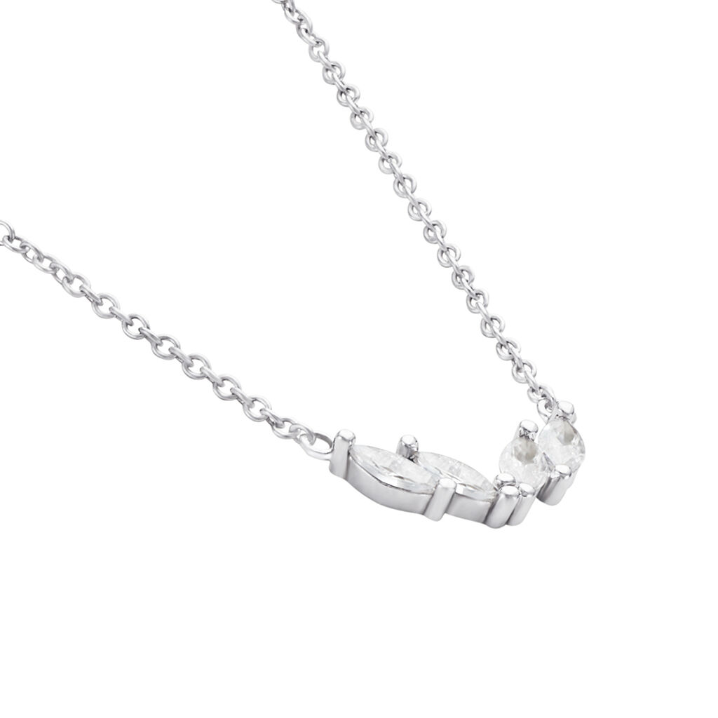 Collier Winter Sweetness Argent Blanc Oxyde De Zirconium