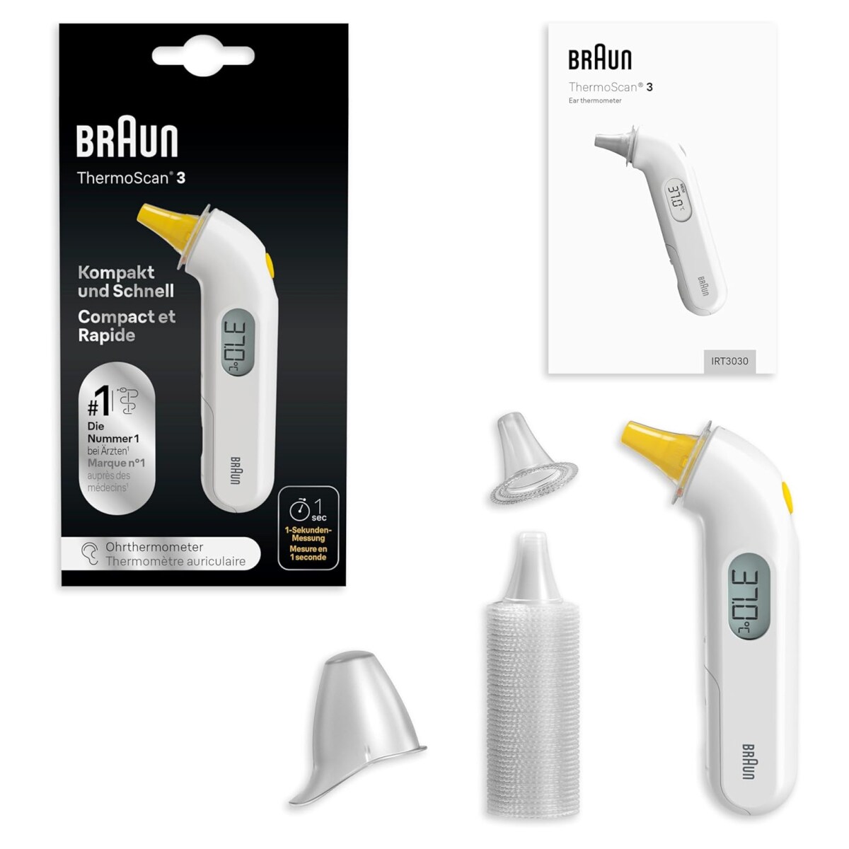 Braun IRT 3030 WE ThermoScan Thermometer