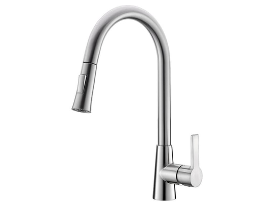 HUDOR - Mitigeur avec douchette Robinet de cuisine chrome a tete amovible collection erymant...