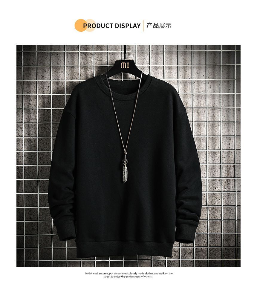 Ninine - effen sweatshirt met ronde hals