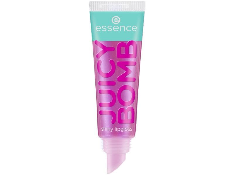 essence Lip Booster Juicy bomb shiny 105 Bouncy Bubblegum Lipgloss mit fruchtigem Duft und hochglänzendem Finish