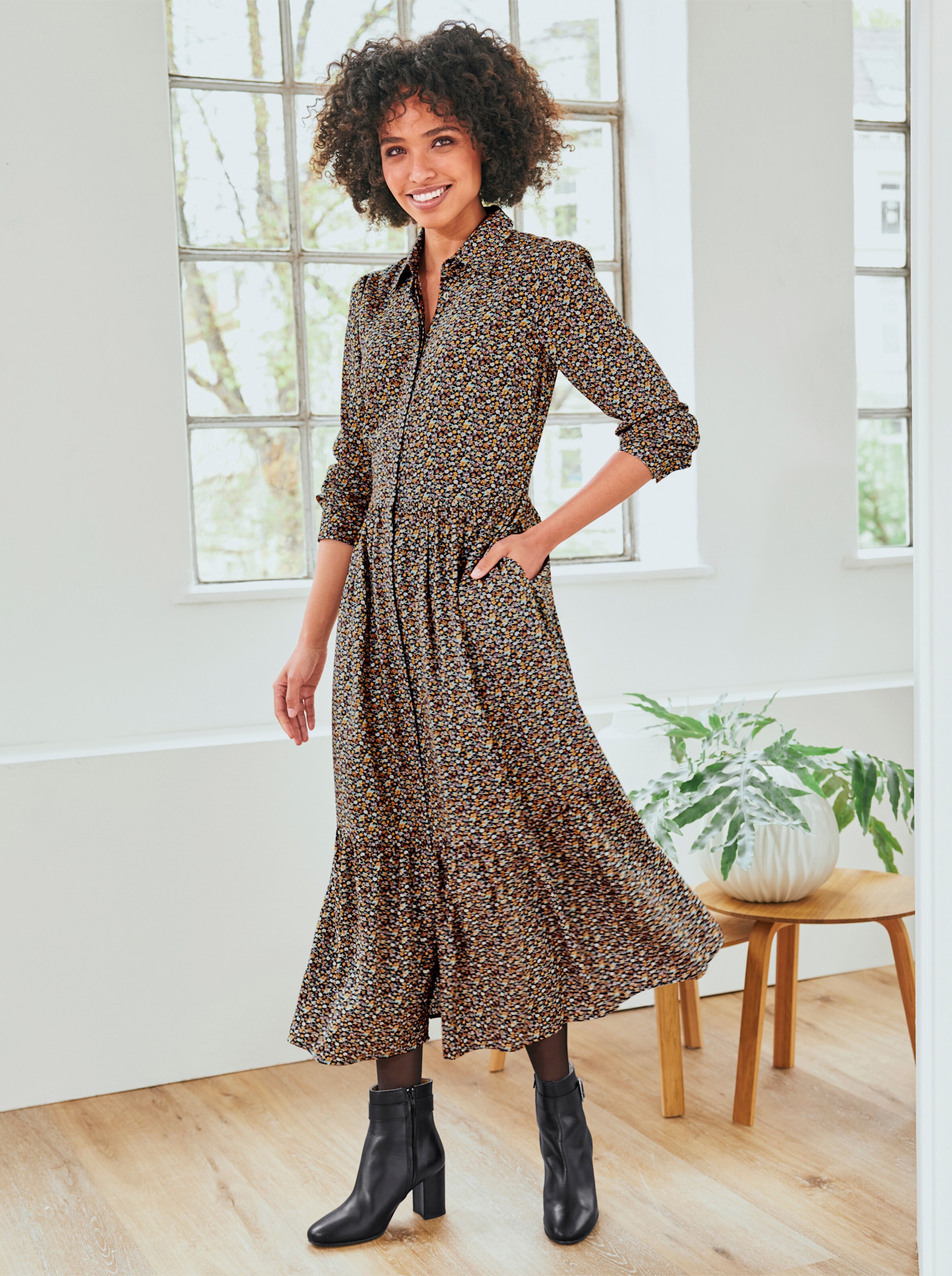 Druck-Kleid