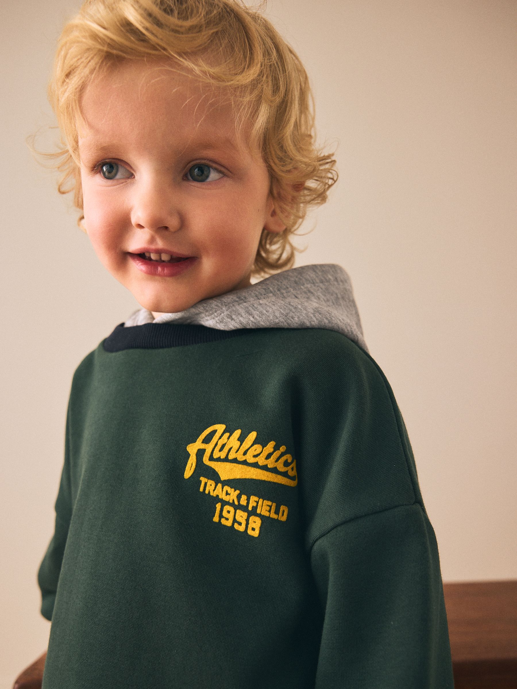 Groen - Set met hoodie en joggingbroek (3mnd -7jr)