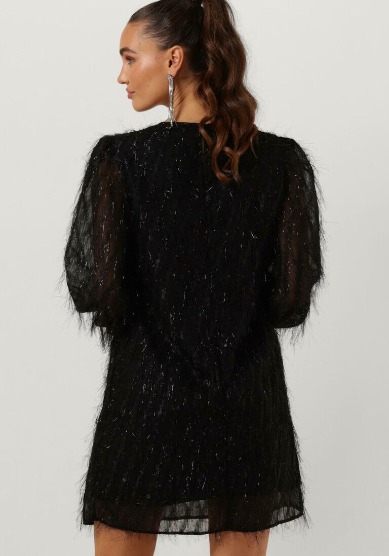 YDENCE zwarte ydence mini jurk dress elise