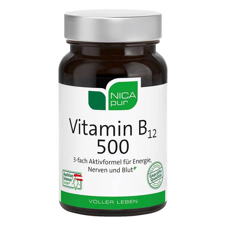 Nicapur Vitamin B12 500 Kapseln, 60 St
