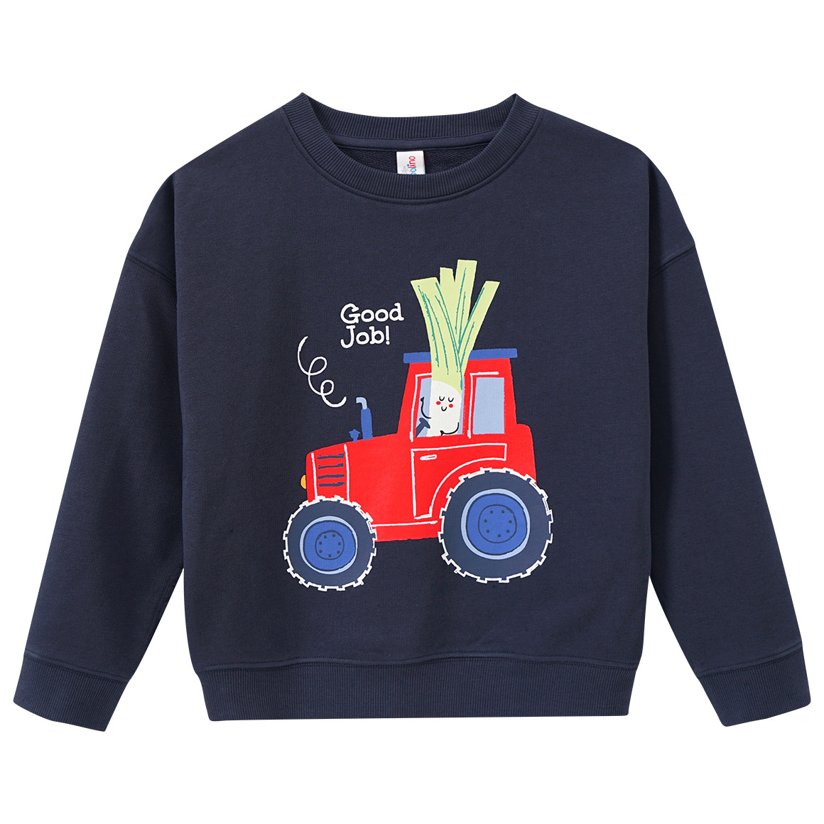 Topolino Jungen Sweatshirt mit Traktor-Print dunkelblau