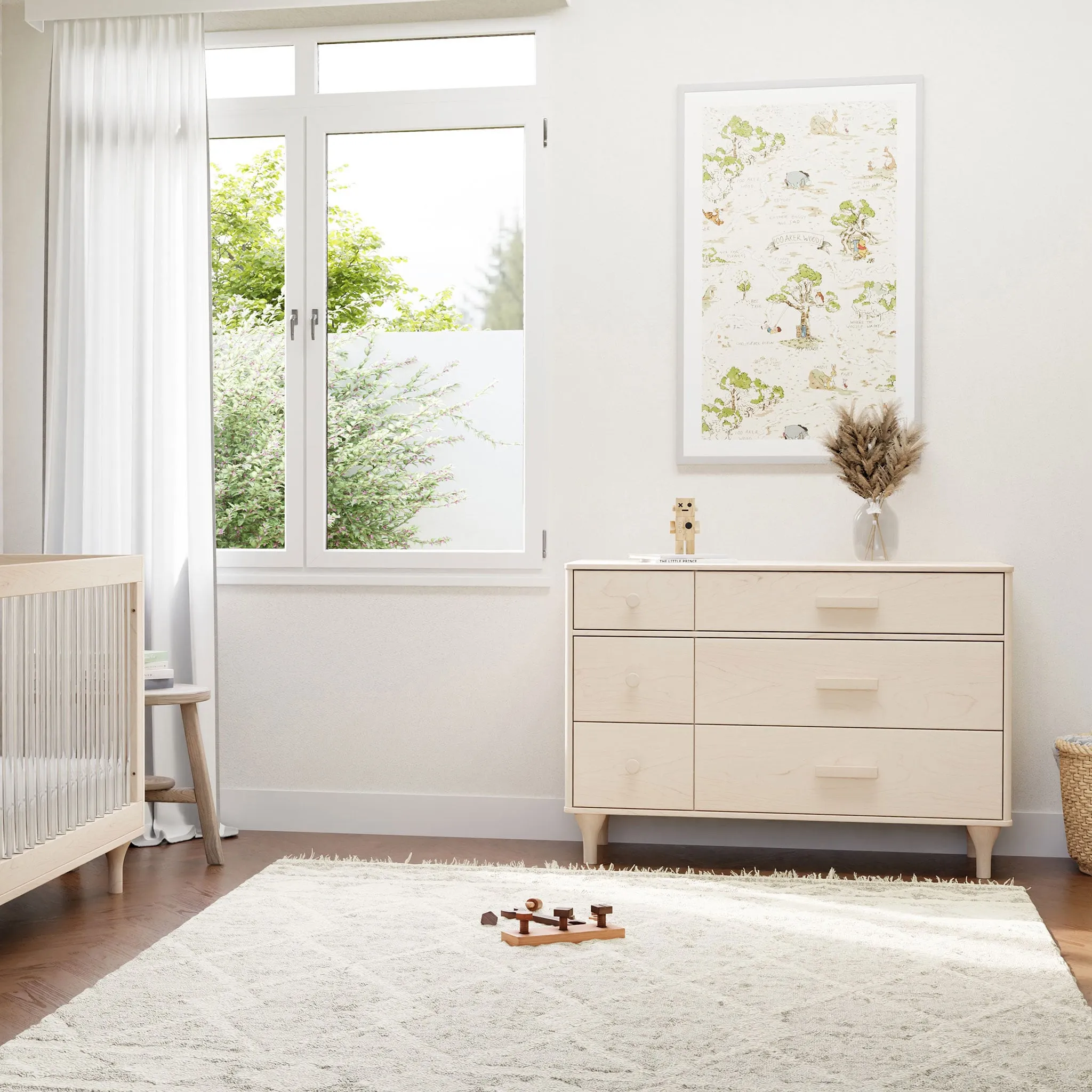 Babyletto Bureau Double 6 Tiroirs Lolly - Naturel Lavé