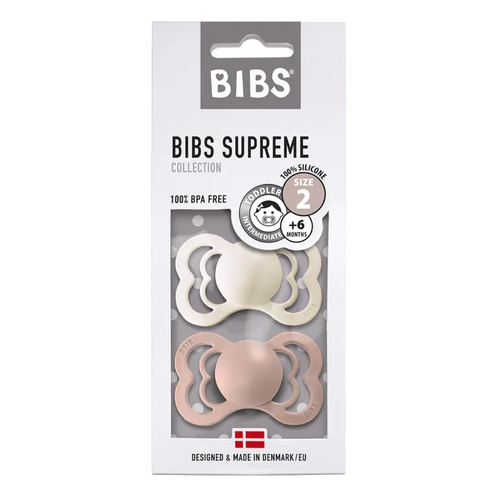 Bibs Tétines en silicone - Set de 2 | Blush