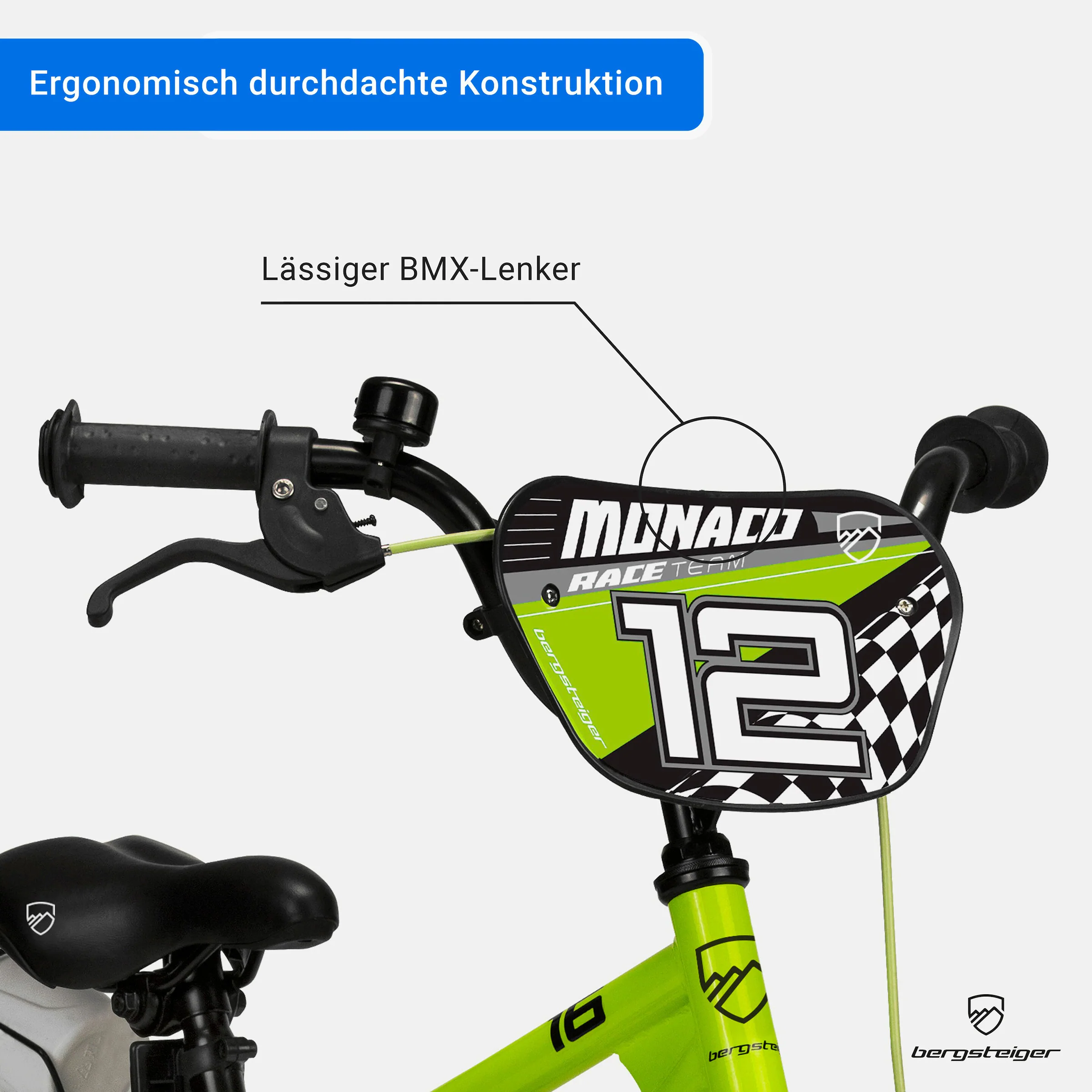 Bergsteiger Kinderfahrrad Monaco 20 Zoll | racing green