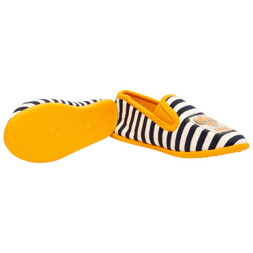 Chaussons bas à rayures patch Simba Disney pour garçon - Bleu marine