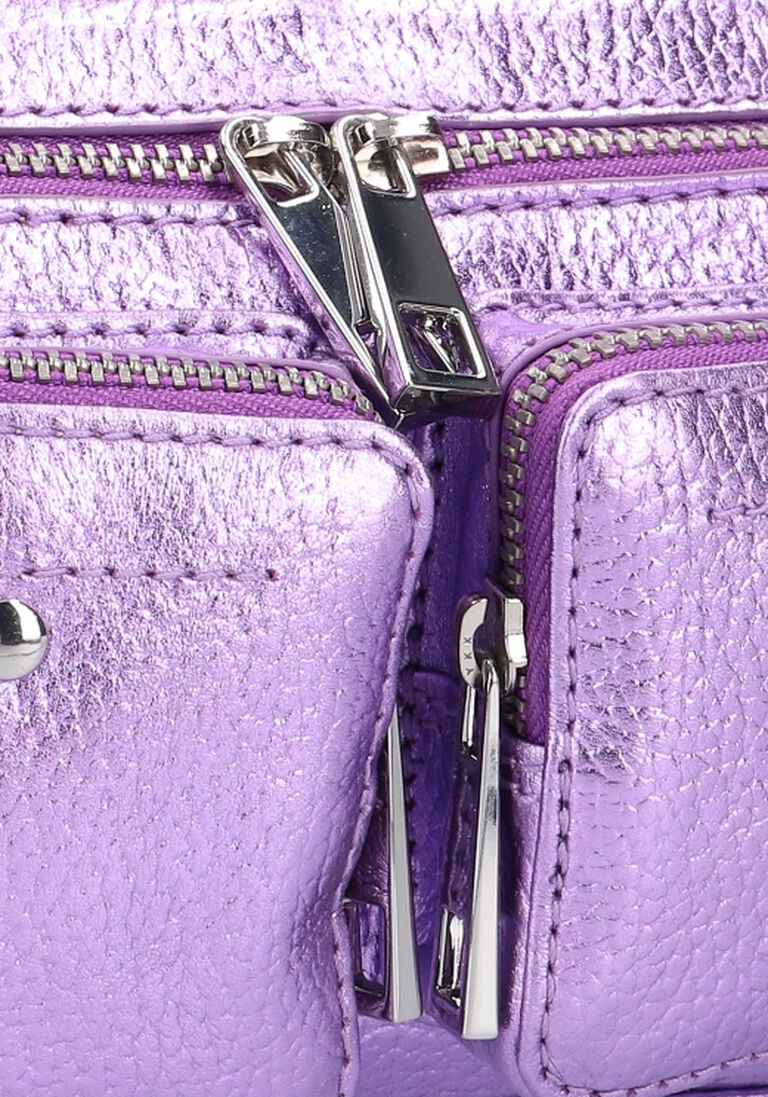 paarse núnoo crossbodytassen helena metallic