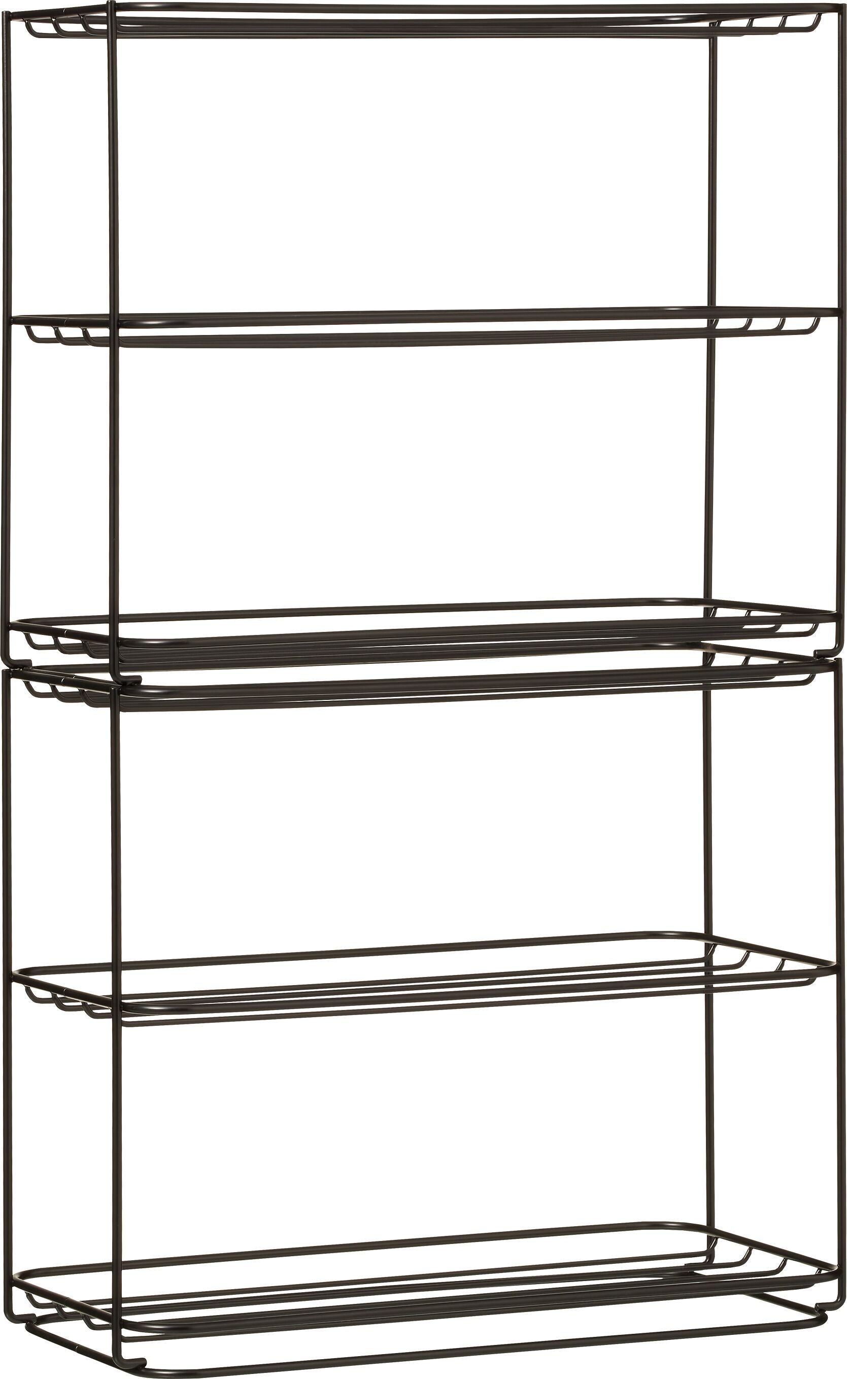 JEFF Schuhregal - Schwarz / B: 47.0 cm x T: 24.5 cm x H: 40.0 cm